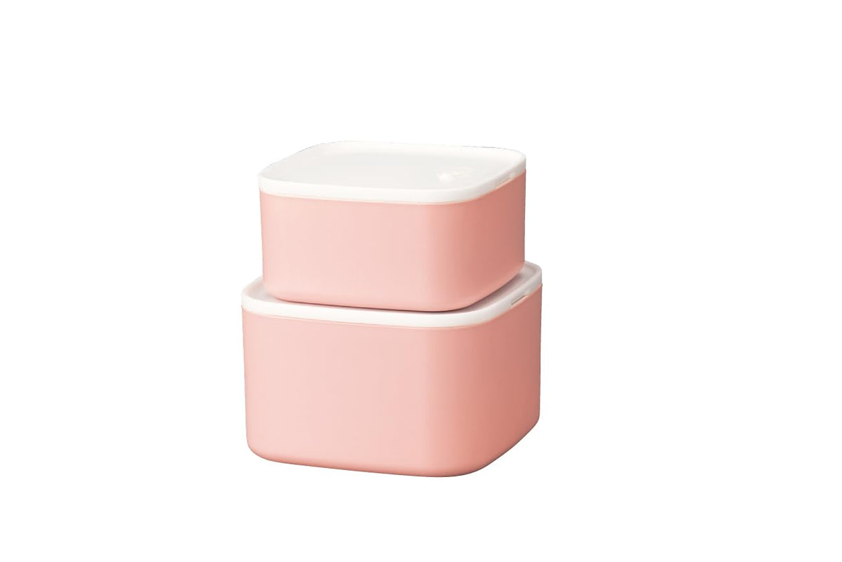 Tatsumiya 30497 Quick Washable Storage Container, Pink, Square