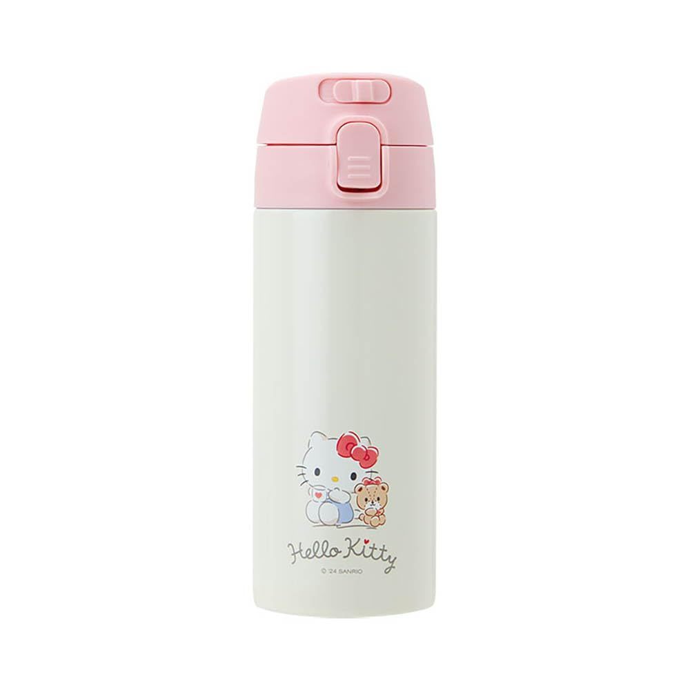 Sanrio 389030 Hello Kitty One-Touch Stainless Steel Bottle, Capacity: 12.5 fl oz (370 ml)