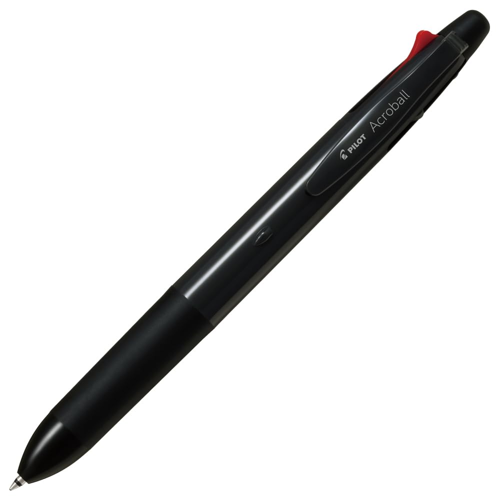 Pilot Acroball 4+1 Multifunction Ballpoint Pen, Equipped with 0.7mm Oil-Based Ink (Black, Red, Blue, Green), 0.5mm Mechanical Pencil, Black, BH41AB-175-B