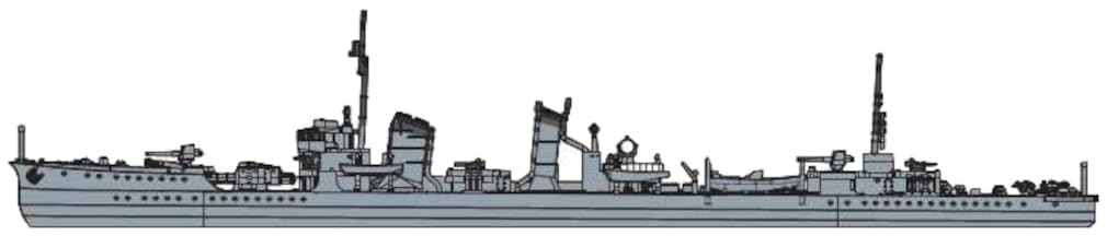 Yamashitahobby NVE9 1/700 Ship Model Series Japanese Navy High Speed Transport Destroyer Crescent SP Plastic Model