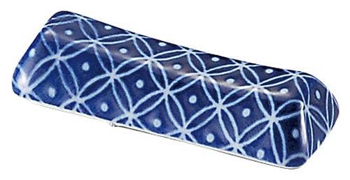 Hanaden Koyo 56481158 Koyo Pottery, Old Blue Indigo, Indigo Cloisonne, Chopsticks Rest, Japanese Tableware, Mino Ware, Dishwasher Safe, Made in Japan