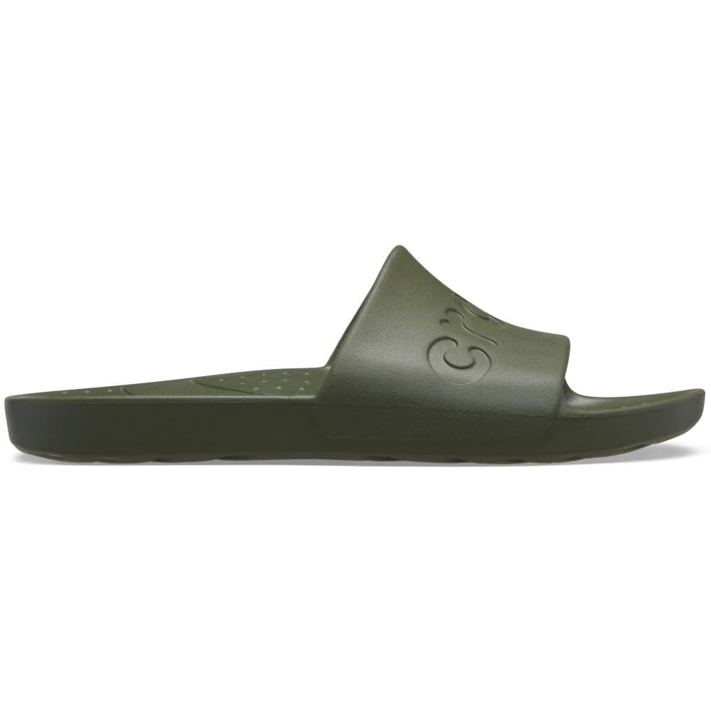 Crocs Unisex's Slide Sandal, Army Green, 3 UK Men/ 4 UK Women