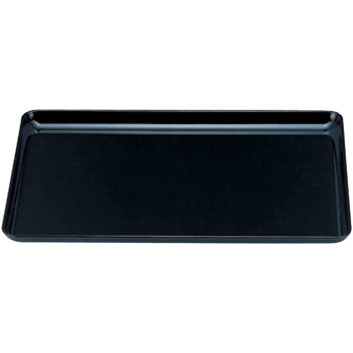 J-Kitchens 8-Inch Mini Obon Tray Black Made in Japan