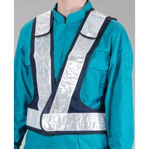 Esco EA983R-25 Safety Vest (Navy/White)