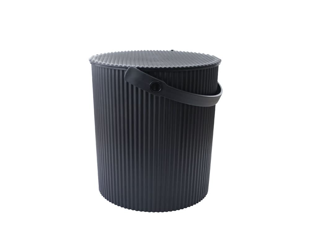 Yawata Kasei 228837 Omniutti Bucket with Lid, Black, LL, 7.1 gal (20 L), Sceltevie omnioutil Neutral