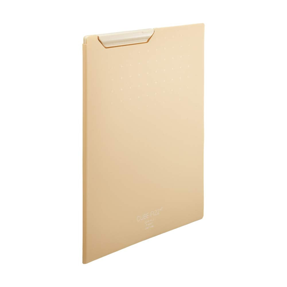 Lihit Lab F6067-16 Clip File, A4, Beige