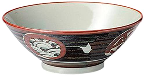 せともの本舗 Set of 10 Aniton Sabi Round Crest 6.3 Buckwheat Bowl, 7.7 x 3.0 inches (19.4 x 7.6 cm), Japanese Tableware, Sake Cup, Restaurant, Inn, Commercial Use