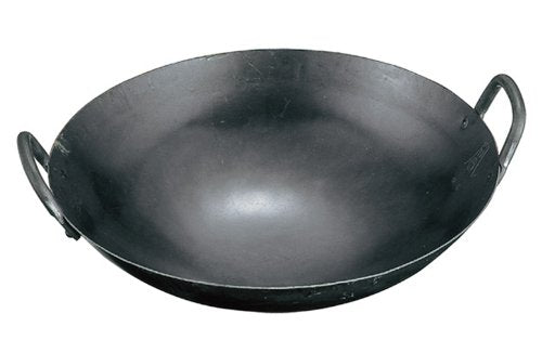 Yamada Iron Hammered Wok Two-Handled Pot, 14.2 inches (36 cm) (Plate Thickness: 0.05