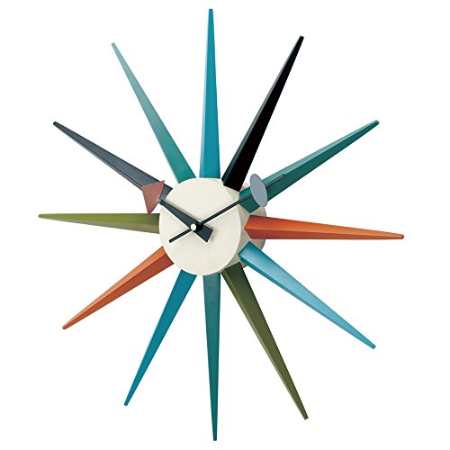 GEORGE NELSON SUNBURST CLOCK George Nelson Sunburst Clock GN396C Multi 51910073