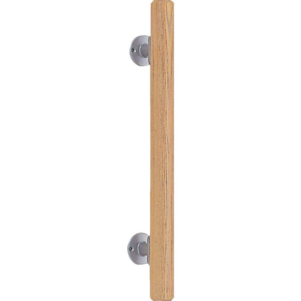 TRUSCO HBIT600-SO Vertical Mini Handrail, 1.4 x 23.6 inches (35 x 600 mm), Silver Light Oak