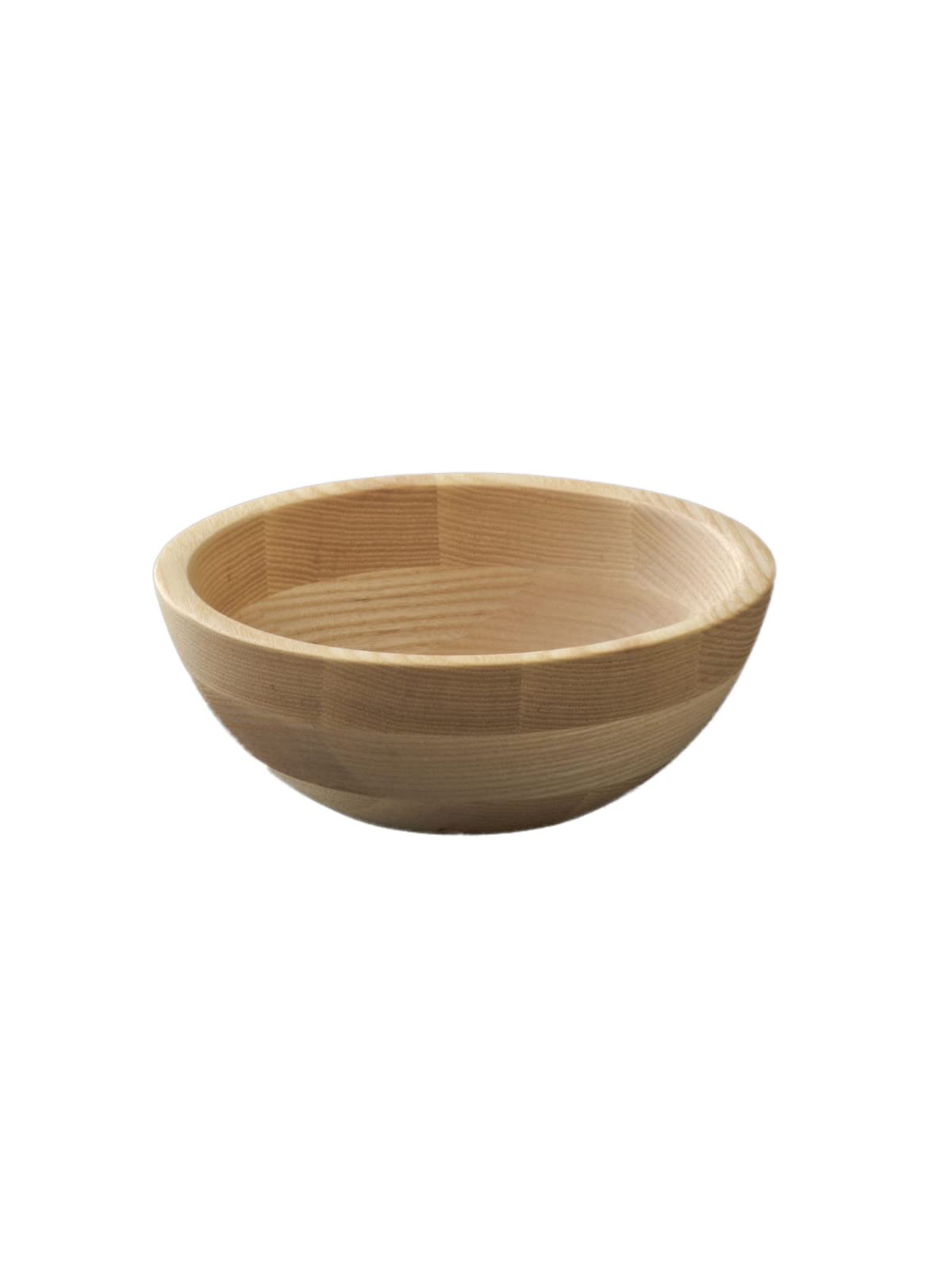 Swanson Corporation KPA-006 Salad Bowl, Wooden, Tableware, Ash Wood, Natural, S, Wooden Warmth, Stylish Design That Fits Dinnerware, 1 Piece