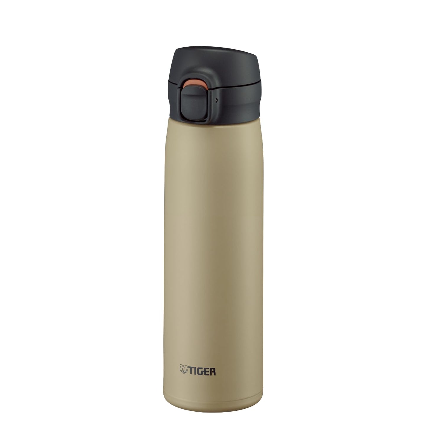 TIGER MKR-W50NCS Water Bottle, 16.9 fl oz (500 ml), One Push, Stainless Steel Bottle, Easy to Drink Design, Integrated Lid and Seal for Easy Washing, Easy to Clean Cap, Vacuum Insulated, Mug, Hot and