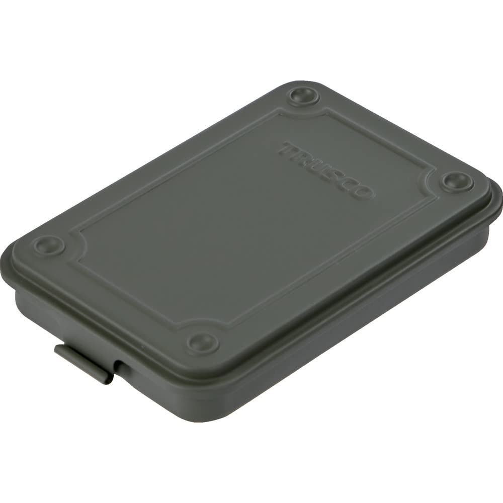 Trusco Nakayama T-15MOD Trunk Tool Box, 6.1 x 4.1 x 1.1 inches (154 x 105 x 29 mm), Matte OD