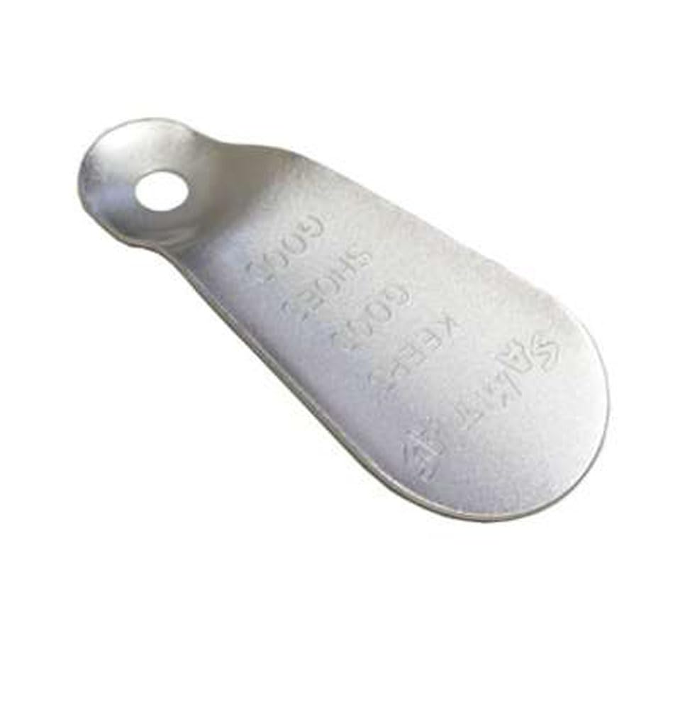 M-world Samtias Brass metal Shoe horn (made in japan) Honed Silver