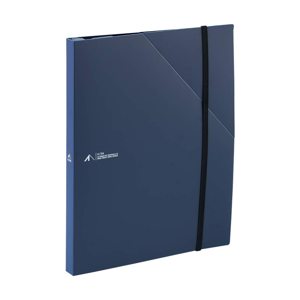 Lihit Lab Document File Stand File A4 Navy F7771-11