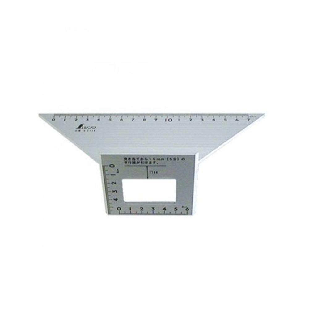 SINWA Shinwa measurement trapezoidal stop type ruler aluminum 62114 4960910621145