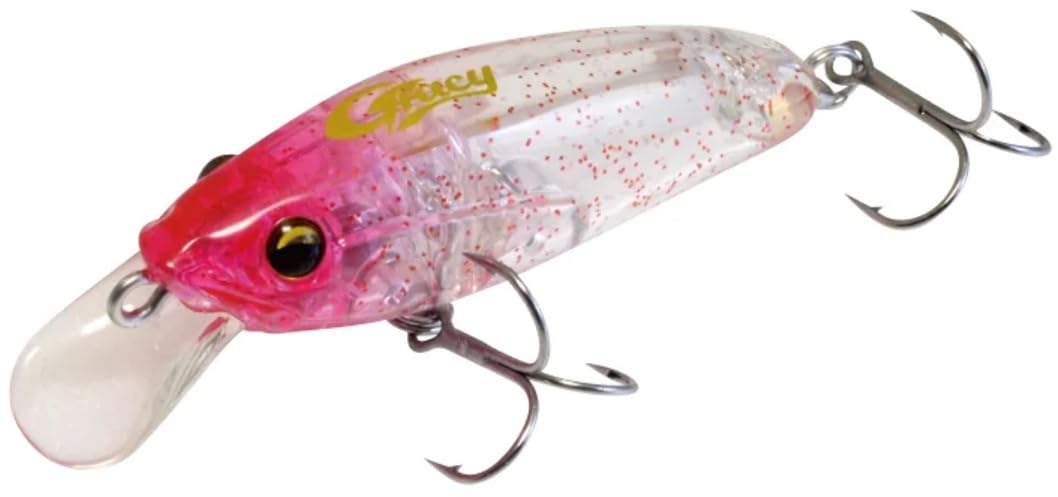 HARIMITSU MBL06 Minnow Magbait Gracie SS 01 Clear Red Head Lure