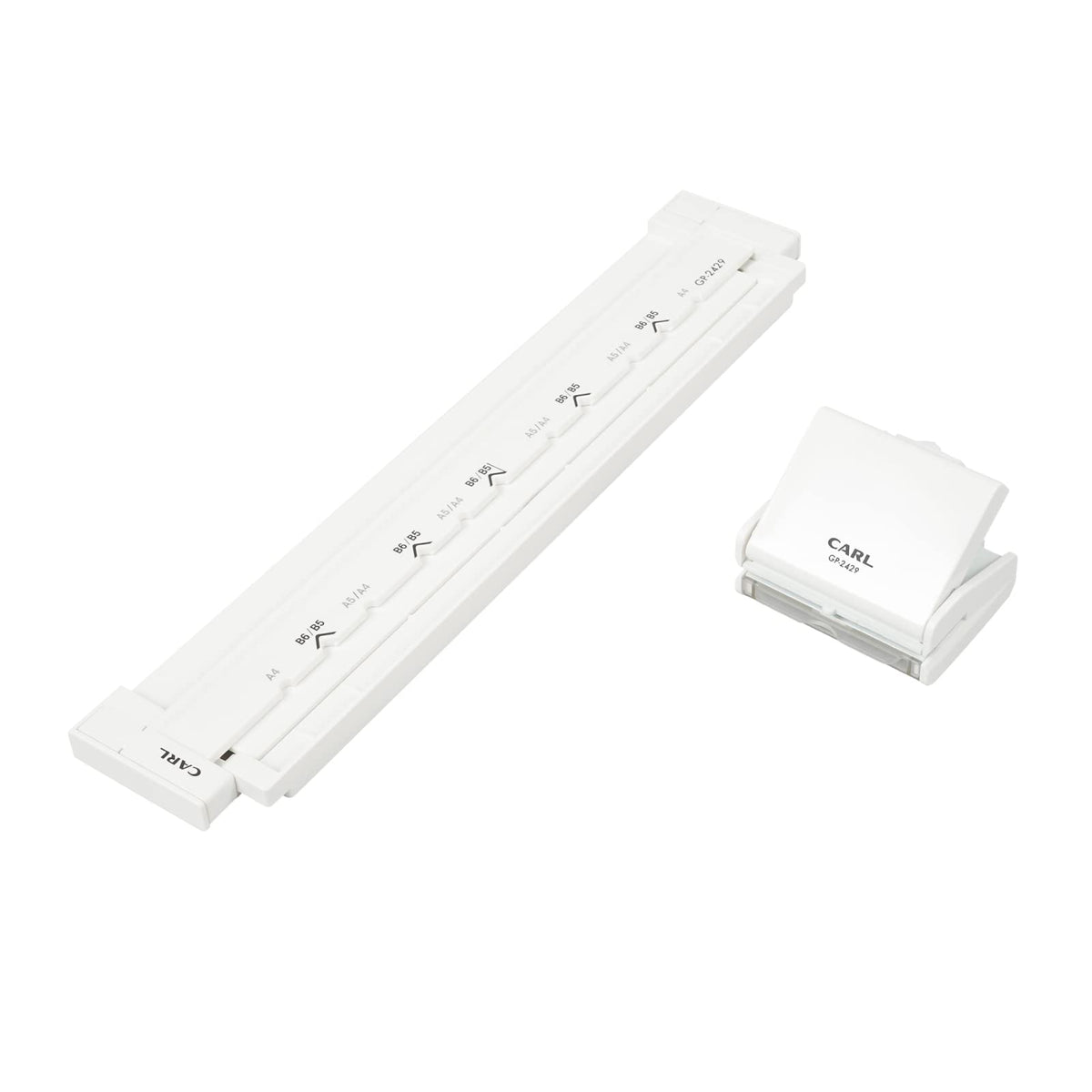 Carl Office Equipment GP-2429 ISO Standard Ring Notebook Gauge Punch, A4/34 Holes, B5/29 Holes, A5/24 Holes, 5 Pieces, White
