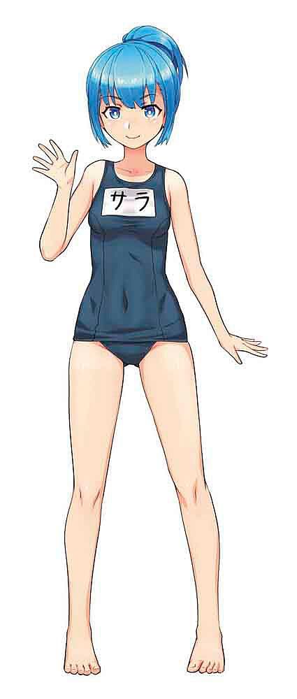 Hasegawa 1/12 Scale Egg Girls Collection No.19 'Sara Mayuki' (School Swimming Costume) - Plastic Model Building Kit # 52299