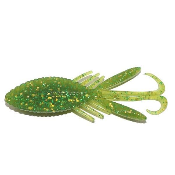 HIDEUP Worm Stagger Wide Hog 2.7" #111 Chart Green Gold F.
