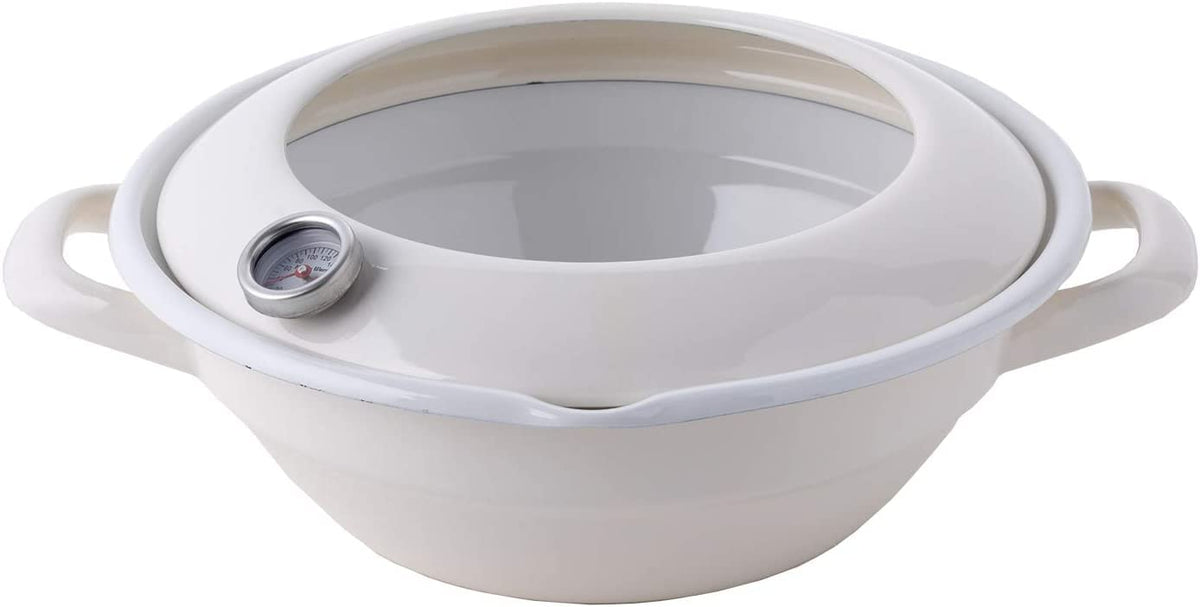 Fuji Hollow Tempura Pot WH 9.4 inches (24 cm) TP-24 W