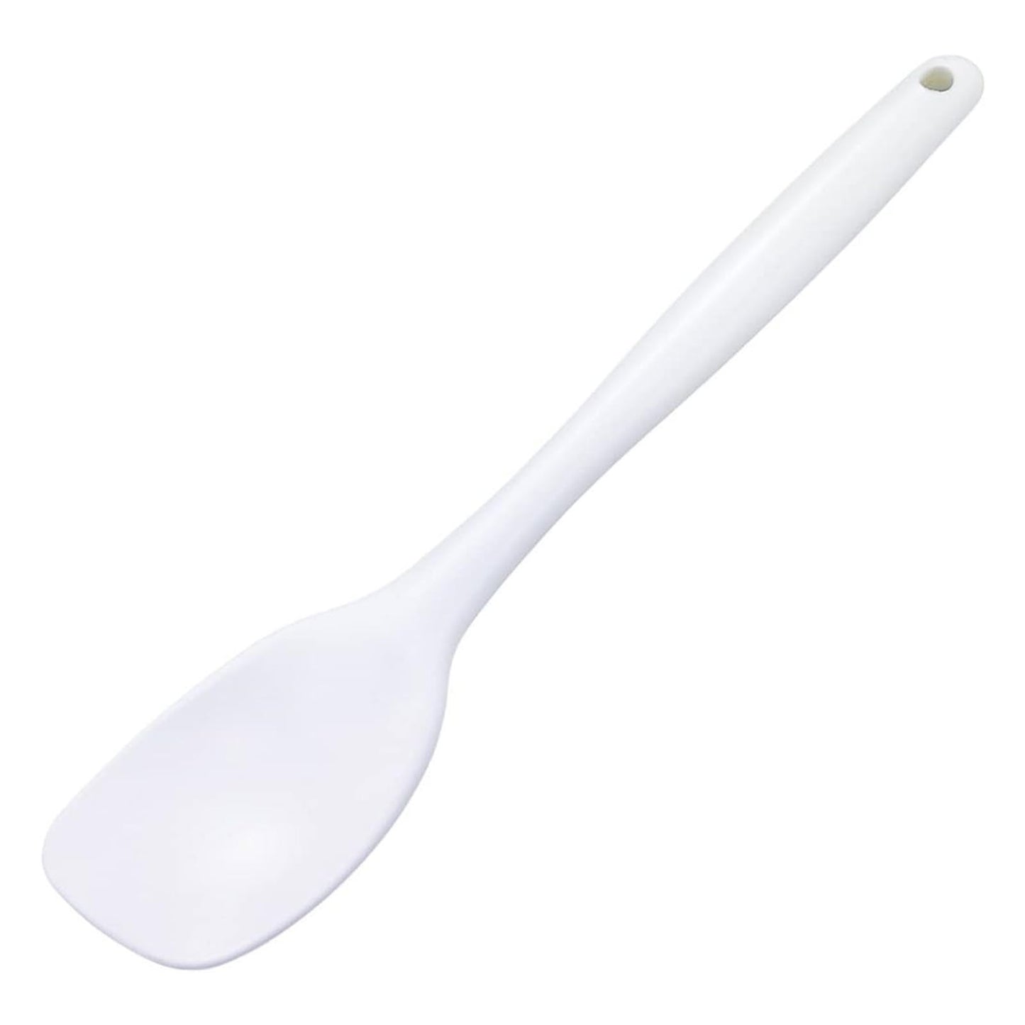 Shimomura Kihan 20357 Tsubamesanjo Spatula, Silicone, Kitchen Spoon, White, Made in Japan, Silicone, Dishwasher Safe, Heat Resistant, Cooking, Confectionery, Candy Making, Serving, Integrated Molding