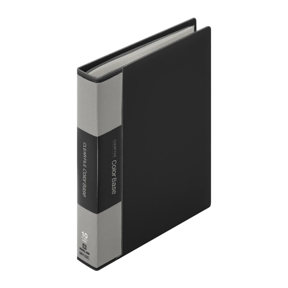 King Jim MN132C-BK Card File Mini Color Base 10 Pocket Miniature Black