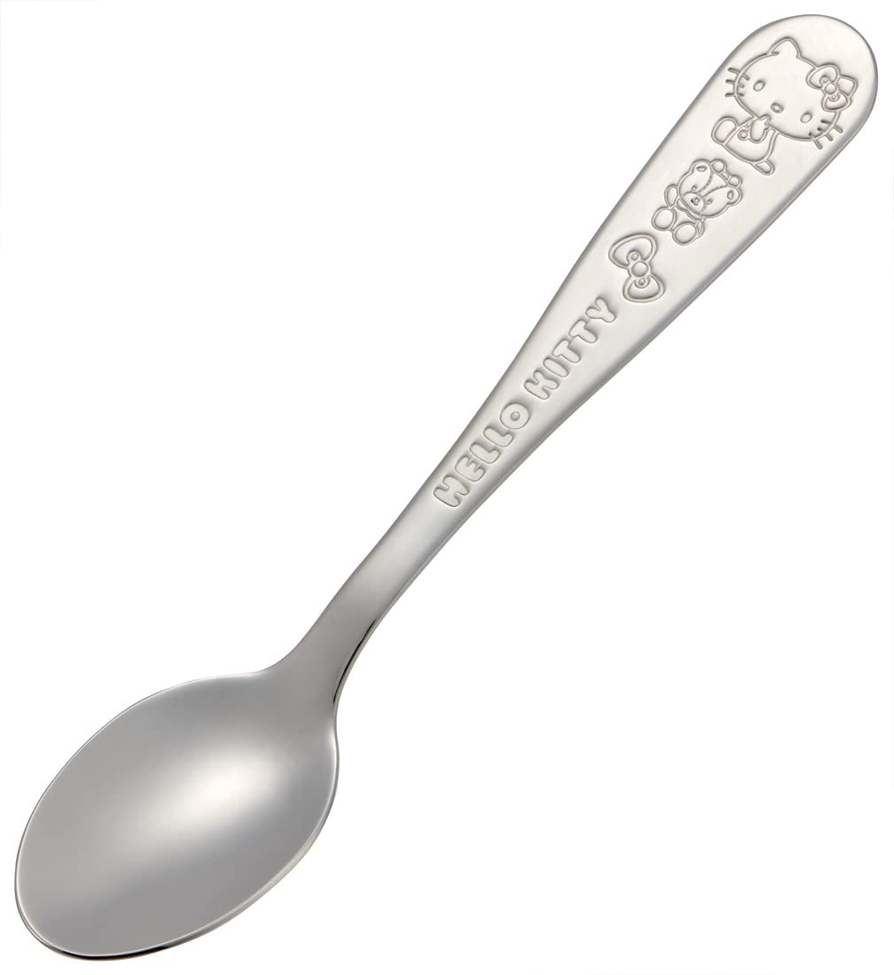 Skater SS1C-A Sanrio Stainless Steel Spoon, For Adults, Engraved, Hello Kitty