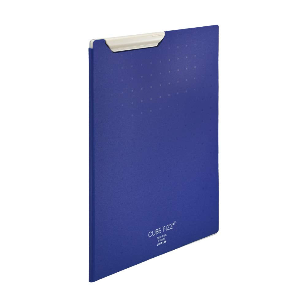 Lihit Lab F6067-11 Clip File, A4, Navy