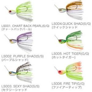 RAID Japan Level Spin Double Willow Spinnerbait Chart Back Pearl