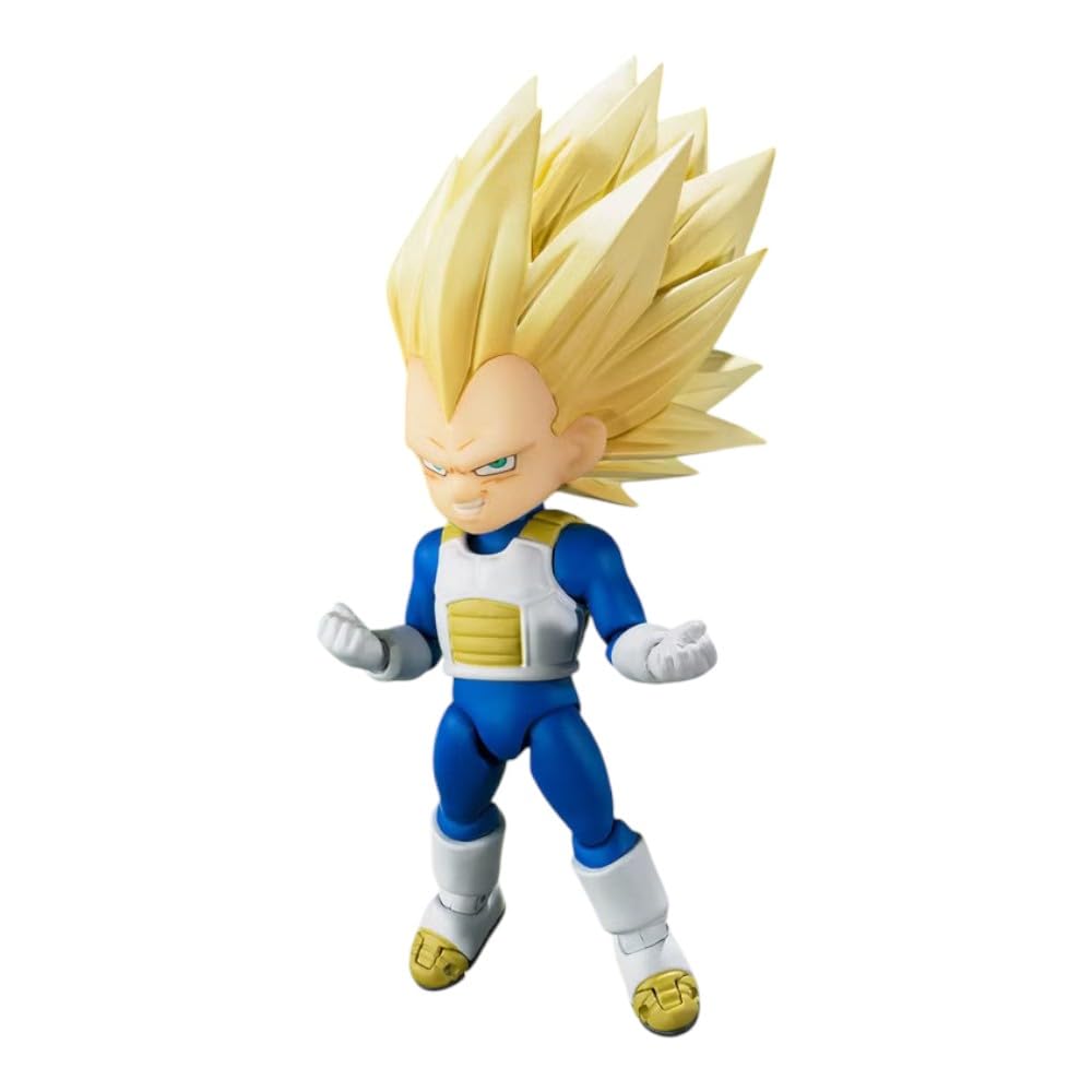 TAMASHII NATIONS Dragonball Daima 3.75 Inch Action Figure S.H. Figuarts Exclusive - Super Saiyan 3 Vegeta Mini