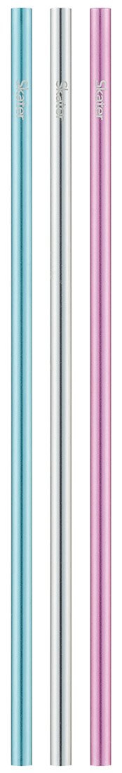 Skater AST1S Aluminum Straw, Muddler, 8.3 inches (21 cm), 0.2 inches (6 mm), Pack of 3