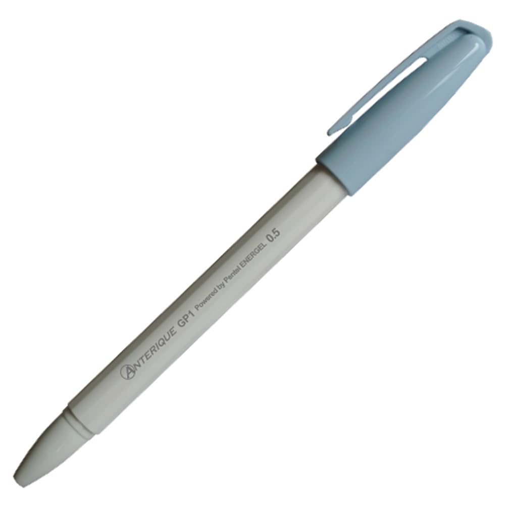 アンテリック(Anterique) Antelic GP1-5ABSW Gel Ink Ballpoint Pen, 0.5mm, Aqua Blue x Snow White