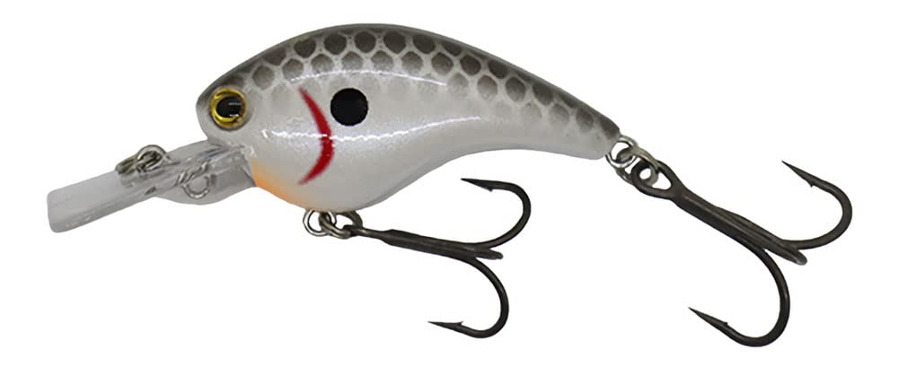Ichikawafishing RC Flat Shad 45MD #08 White Shad 45mm