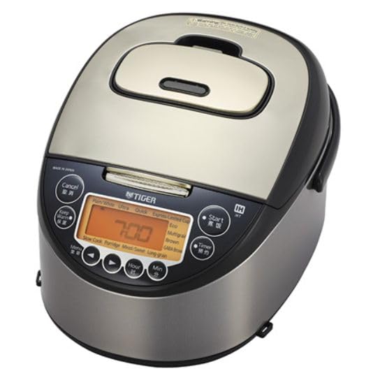 TIGER Rice Cooker for Overseas Market 220-230V Specification JKT-F18W Far-infrared 3-Layer Earthen Pot Coat Pot Made in Japan, SILVER BLACK
