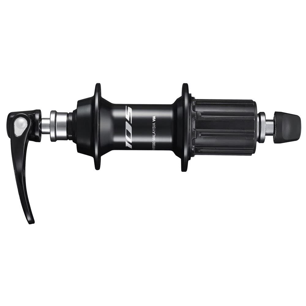 Shimano 105 Unisex's FHR7070BL Bike Parts, Standard, 32 Hole Centre-Lock