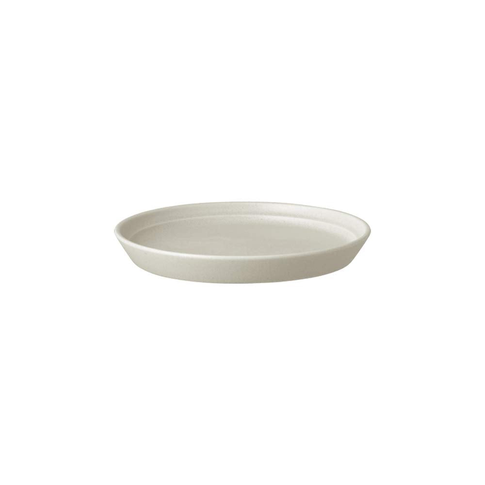KINTO 26360 FOG Plate, 6.3 inches (160 mm), Ash White, Microwave and Dishwasher Safe