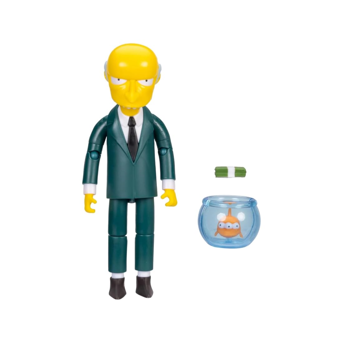 The Simpsons Action Figures 5-Inch Mr. Burns with Blinky in Bowl