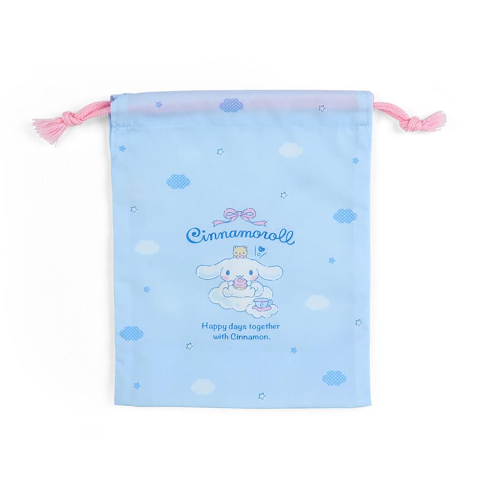 Sanrio 254452 Cinnamoroll Drawstring Pouch with Pocket S