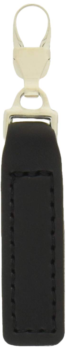 Misasa MIS1230 Zipper Charm, Synthetic Leather, Black