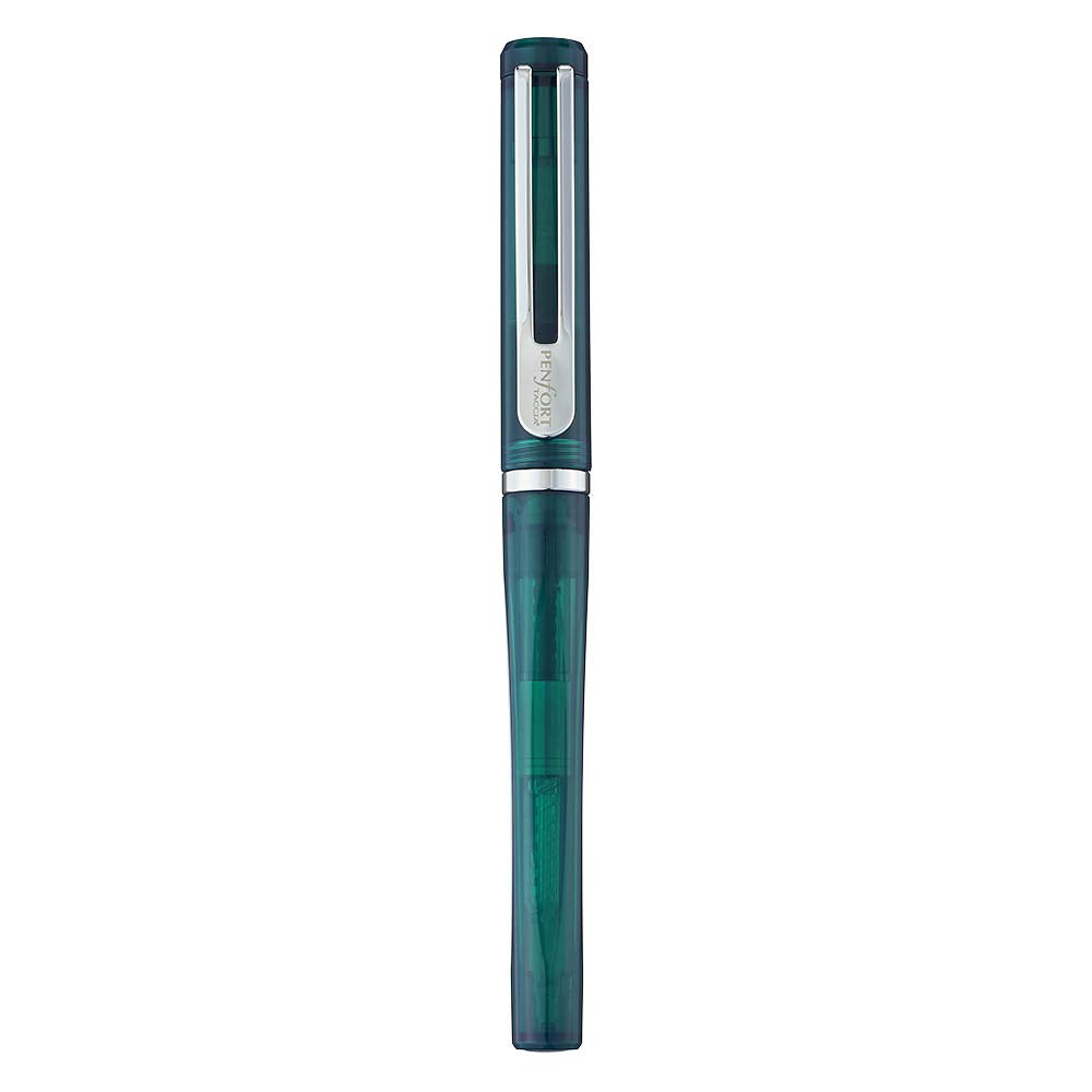 Nakabayashi TPF-001-CG-M TACCIA Faceted Fountain Pen, Clear Green, Nib Size, M