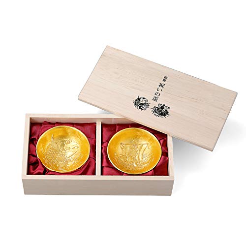 NOUSAKU Nosaku 600100 Celebration Cup Set - Gold Foil (Tin)