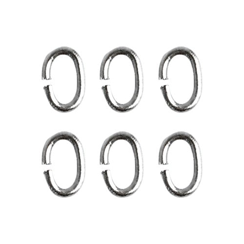 NBK A12-182 C-Cans, Approx. 200 pcs, 0.45 x 2 x 3 mm, Black Nickel,
