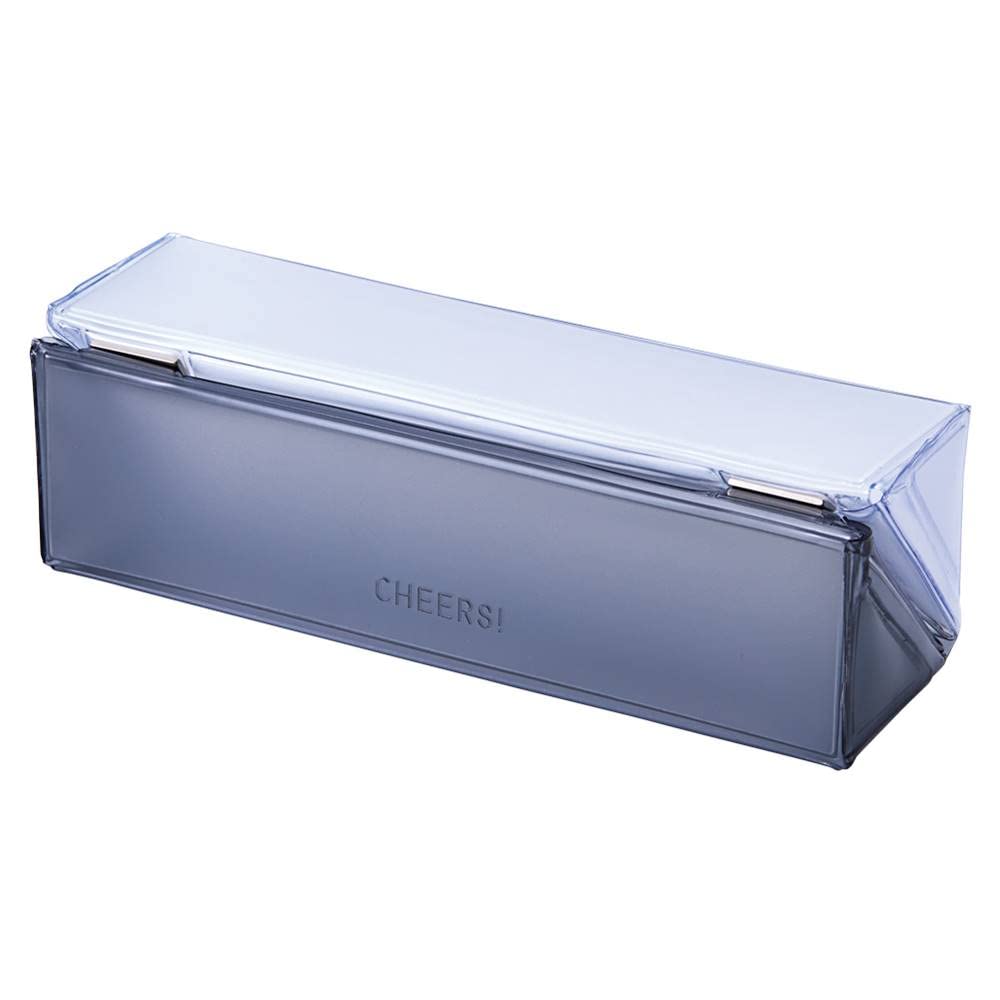 KINGJIM CH2182T Cheers Square Pen Case, Gray