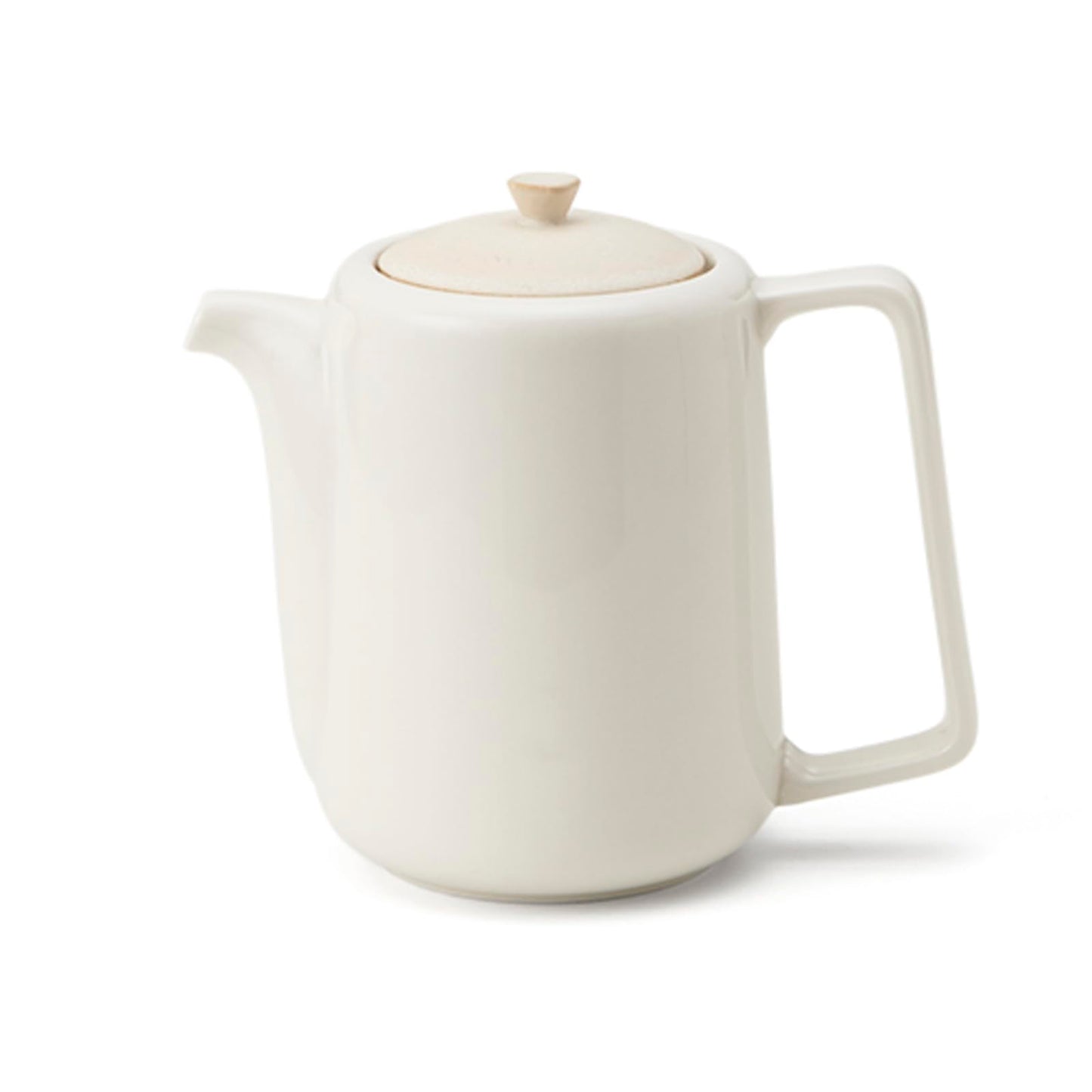 Mino Ware 55-053-226 Miyama Miyama Large Tea Pot with Stainless Steel Tea Strainer, Capacity Approx. 15.9 fl oz (450 ml), Microwave and Dishwasher Safe, Biko, Vanilla, White, Made in Japan