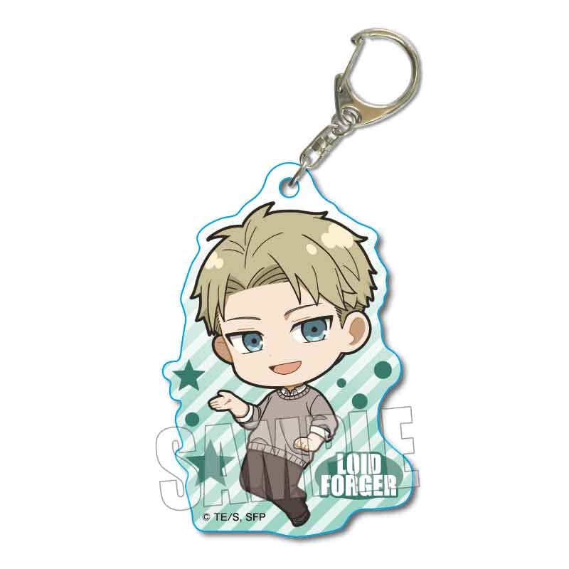 Bell House AKSFP-05 Pukashu Acrylic Key Holder, SPY x FAMILY Lloyd Forger, Plain Clothes Version, Approx. W 1.9 x H 2.2 inches (48 x 56 mm), Acrylic