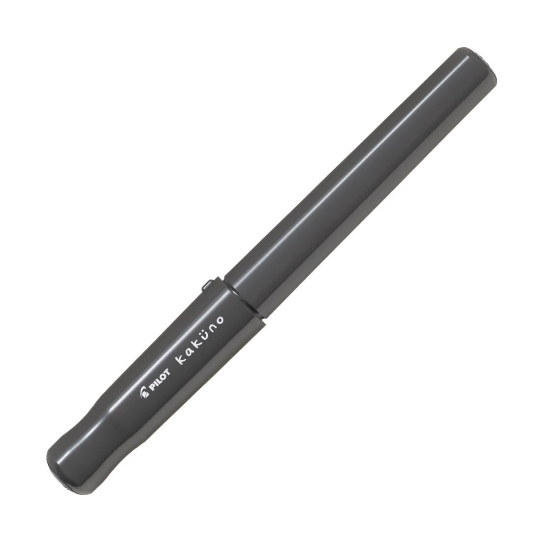 Pilot Kakuno Fountain Pen of Biginners, Fine Nib, Glay Body (FKA-1SR-GYF), Gray