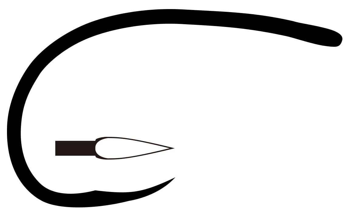 TIEMCO Fly Hook Q100 TMC2499SP-BLB No. 14 Black