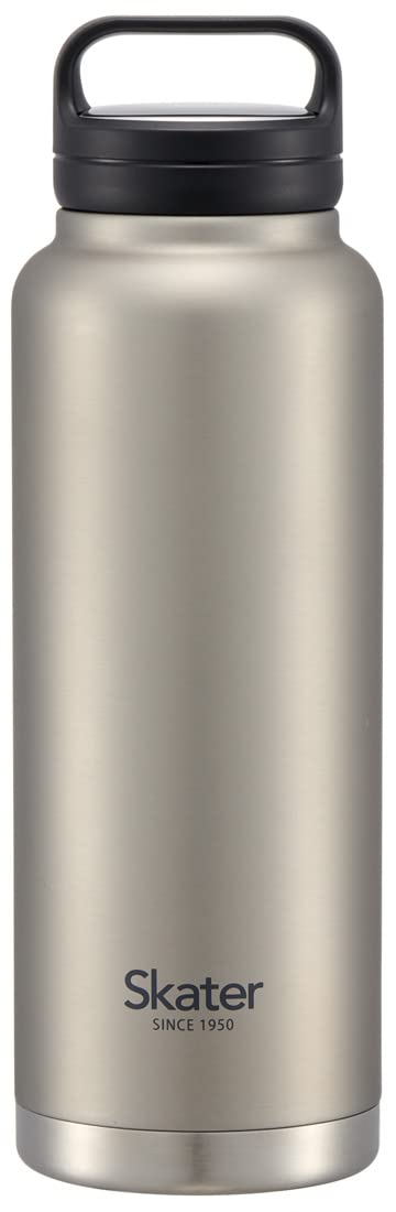 Skater STSC12-A Insulated Stainless Steel Mug Bottle, 42.2 fl oz (1,200 ml), Silver with Screw Handle