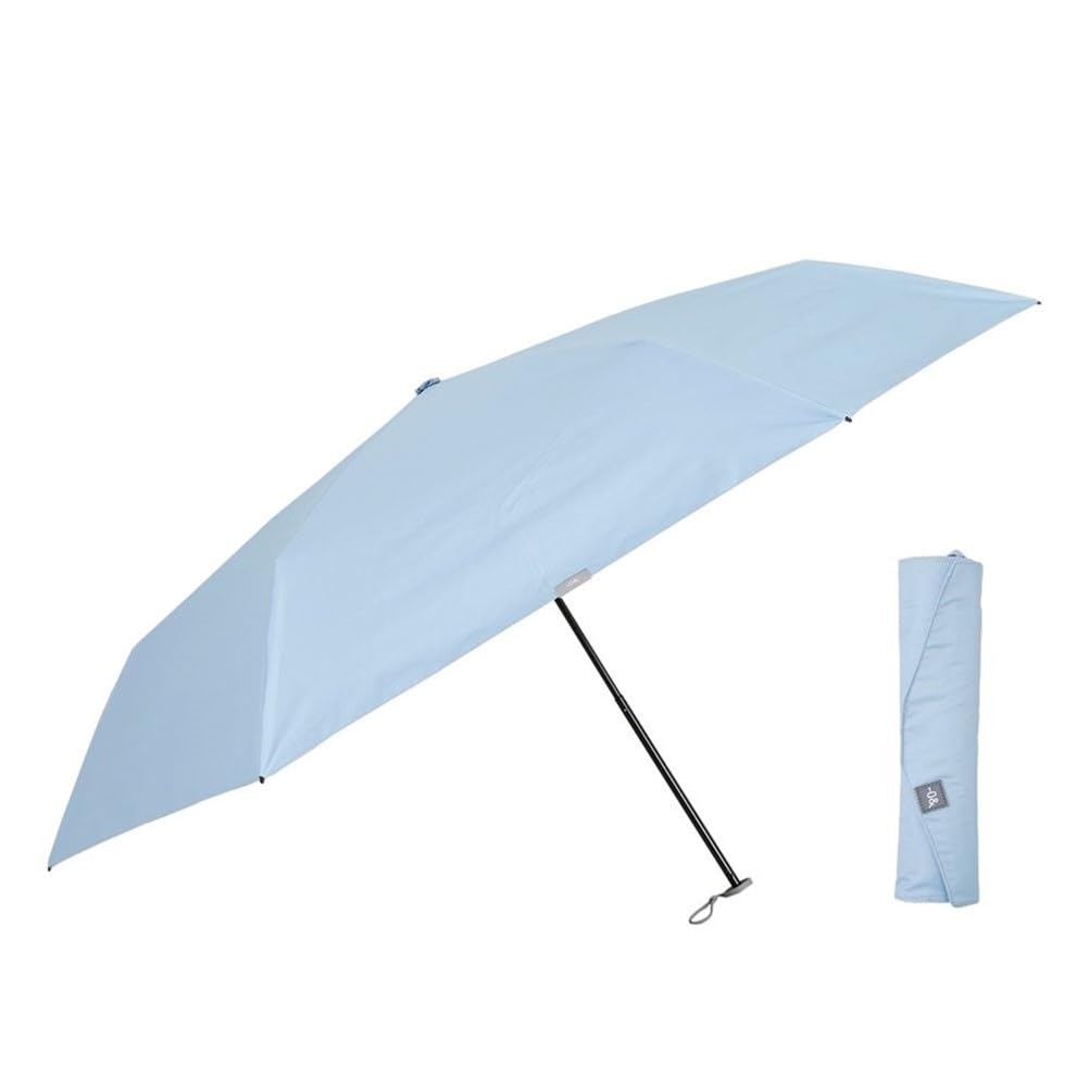 Ogawa Sun Umbrella for Rain or Shine, 0 & Zero and UV Protection & Light Shading Rate Over 99%, Heat Shielding Effect, Water Repellent, lakeblue, 60cm